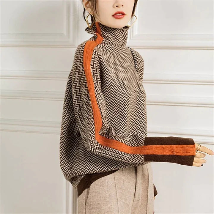 Maglione Dolcevita Donna in Cashmere Morbido Caldo Elegante