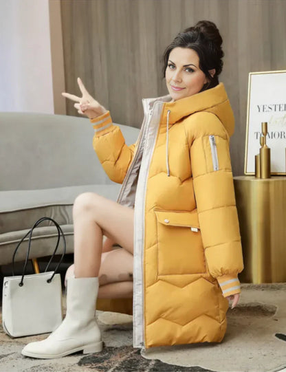 Parka Invernale Donna Mezza Lunghezza Casual Caldo