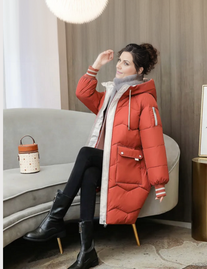Parka Invernale Donna Mezza Lunghezza Casual Caldo