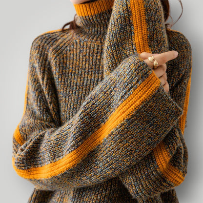 Maglione Donna Motivo Norvegese Vestibilità Dritta