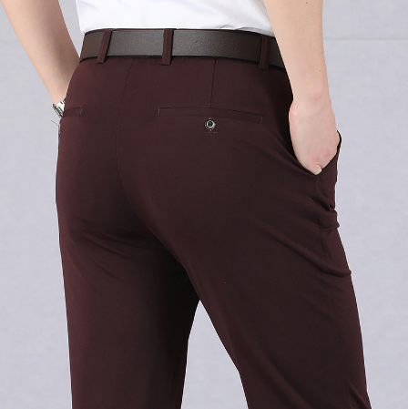 Pantaloni Uomo Stretch Vestibilità Slim