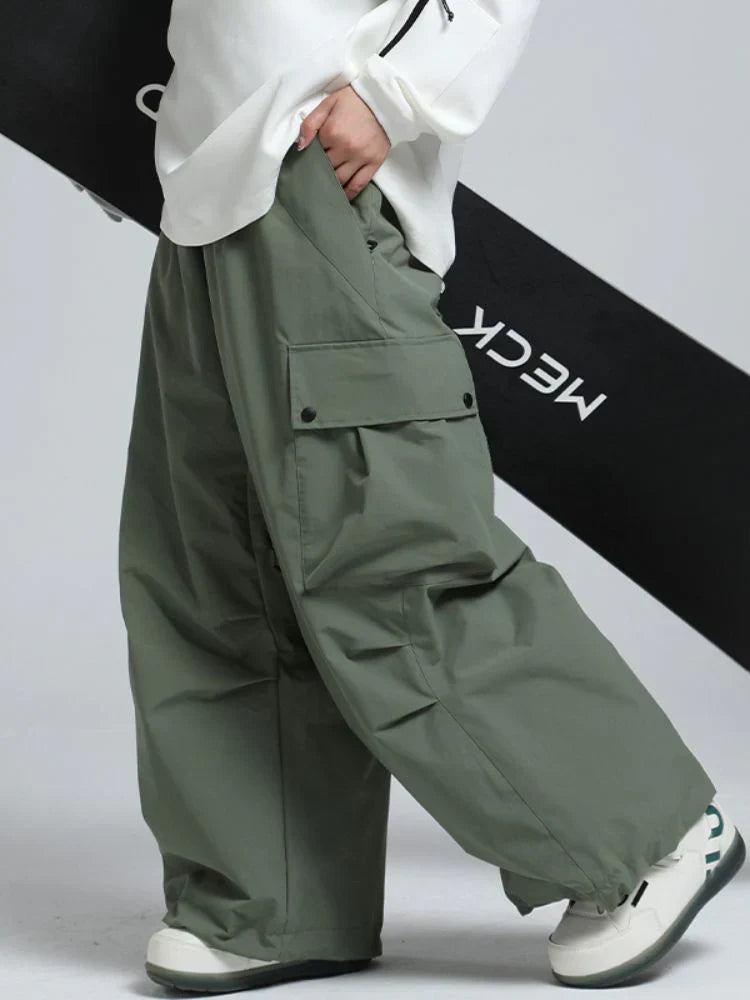 Pantaloni Uomo Invernali Tessuto Termico Vestibilità Ampia
