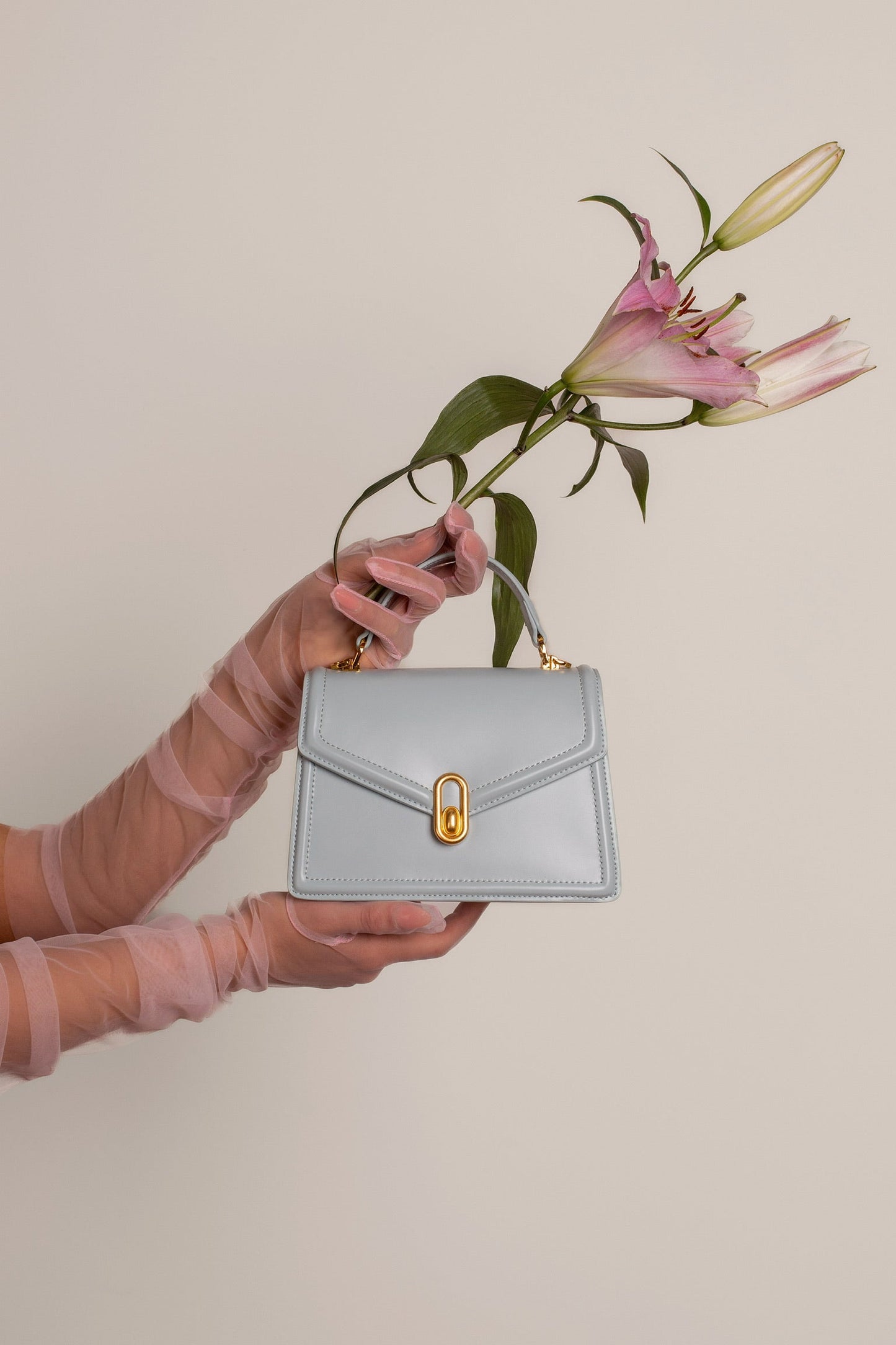 Borsa Donna in Pelle con Manico Rigido Chiusura Elegante