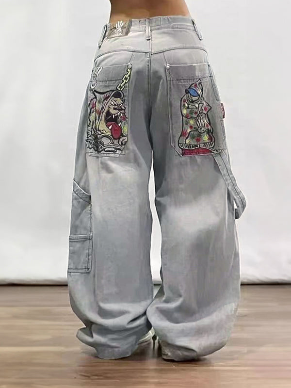 Jeans Uomo Stile Y2K Retro Americano Vestibilità Boyfriend - Brentozzi