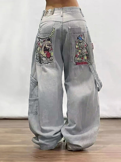 Jeans Uomo Stile Y2K Retro Americano Vestibilità Boyfriend - Brentozzi