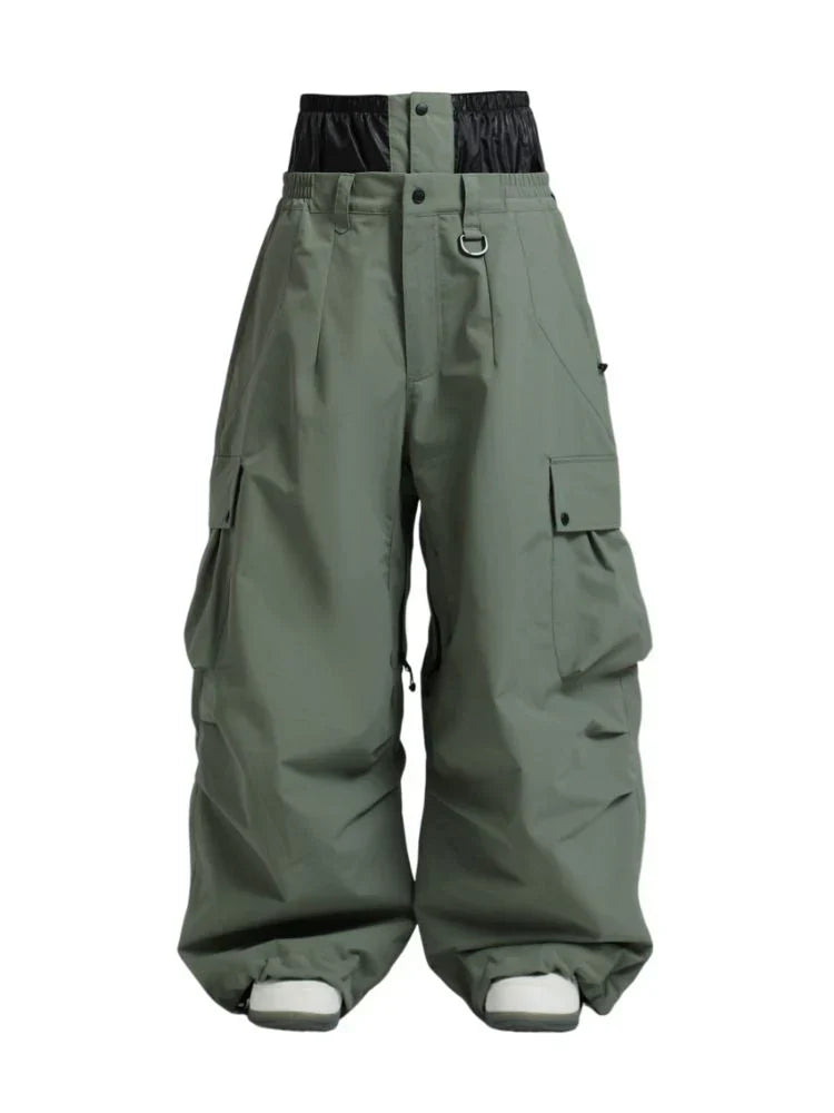Pantaloni Uomo Invernali Tessuto Termico Vestibilità Ampia