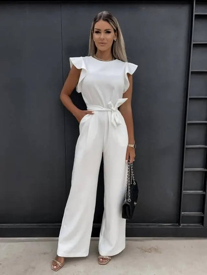 Tuta Donna Casual Manica Farfalla Cintura in Vita