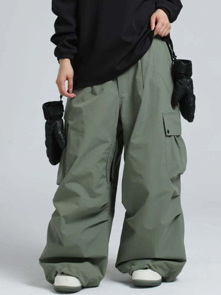 Pantaloni Uomo Invernali Tessuto Termico Vestibilità Ampia