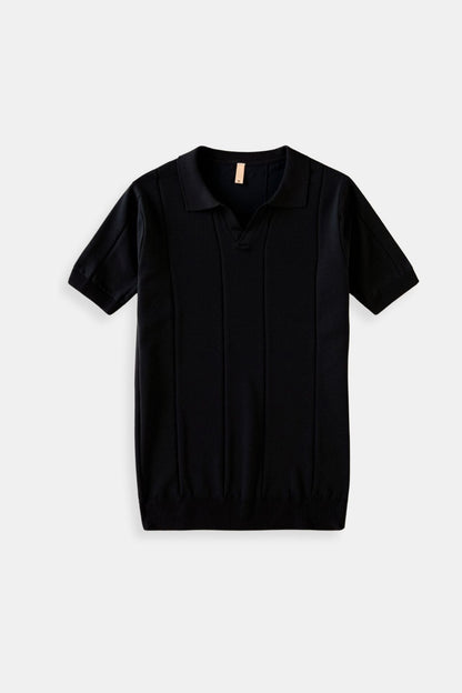 Polo Uomo Maglia a Coste Vestibilità Classica