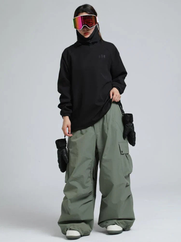Pantaloni Uomo Invernali Tessuto Termico Vestibilità Ampia