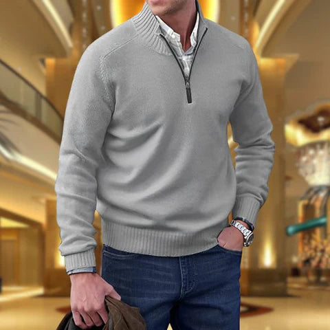 Maglione Uomo Elegante con Zip
