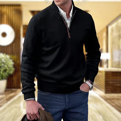 Maglione Uomo Elegante con Zip