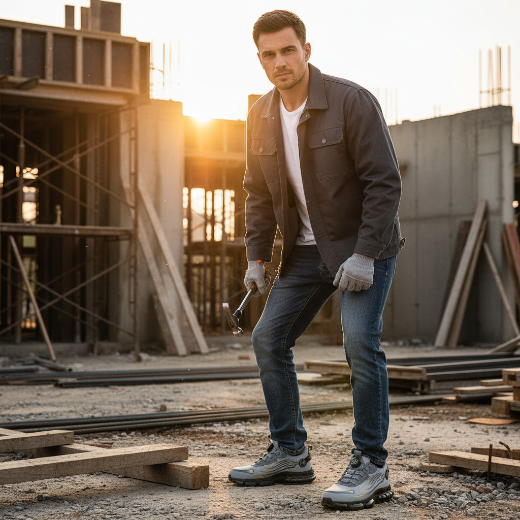 Scarpe Sicurezza Uomo con Punta Rinforzata Robuste