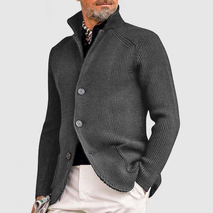 Cardigan Uomo con Collo Alto Comfort e Caldo
