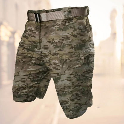 Bermuda Cargo Uomo con Cintura Zip e Tasche