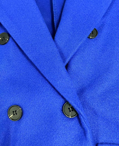 Trenchcoat Donna Elegante in Tessuto Sagomato Manica Lunga