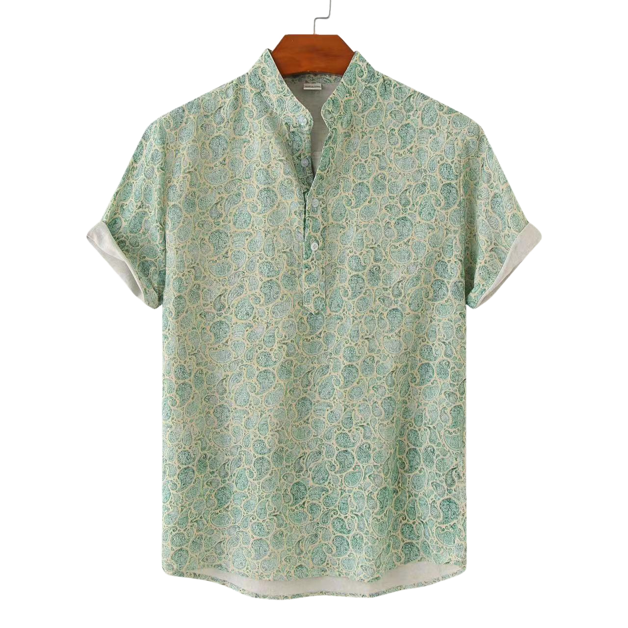 Camicia Uomo Fantasia Floreale Vestibilità Comoda