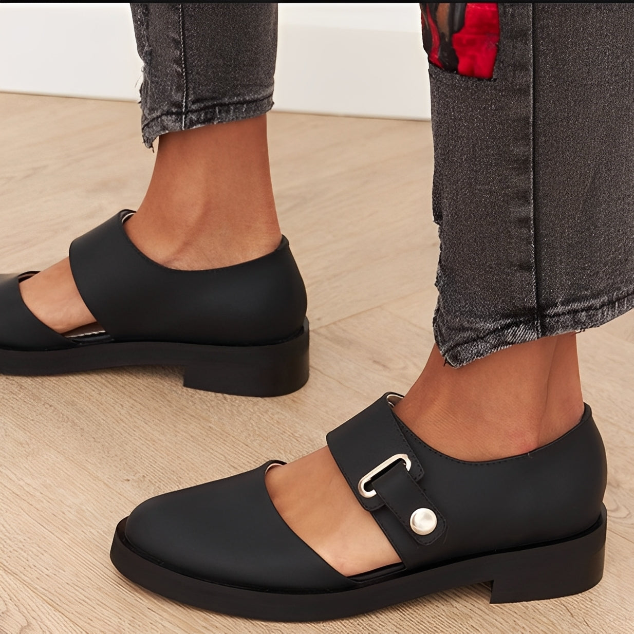Scarpe Donna Tempo Libero con Fibbia Comode