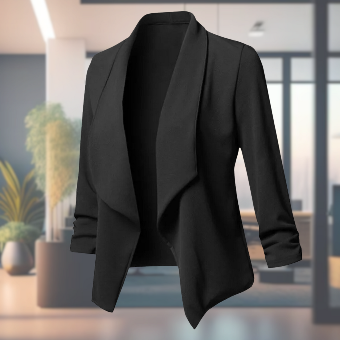 Blazer Donna Manica Lunga Leggero Elegante