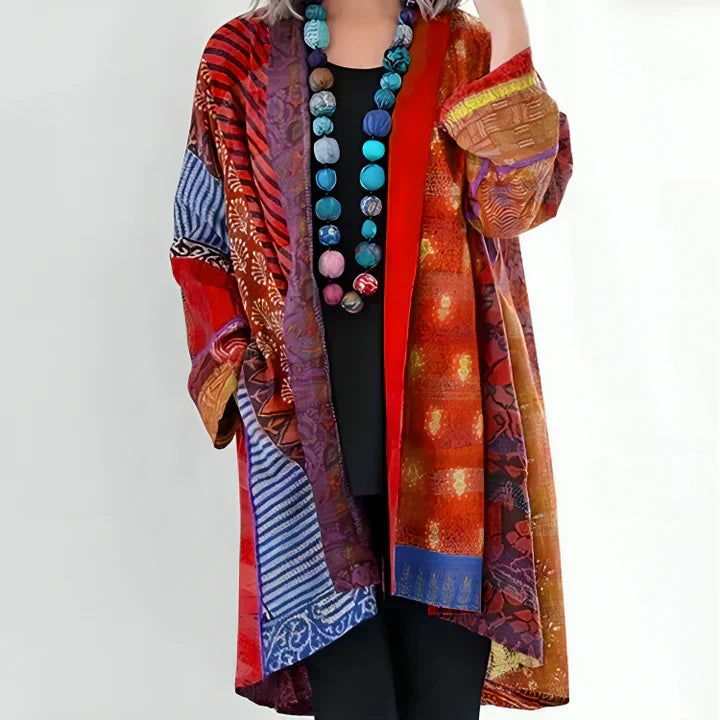 Kimono Donna Stampa Bohemien Svasato