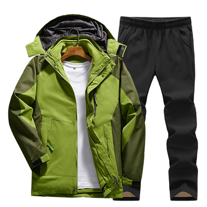 Set Outdoor 3-in-1 Donna Impermeabile con Giacca Fleece Rimovibile