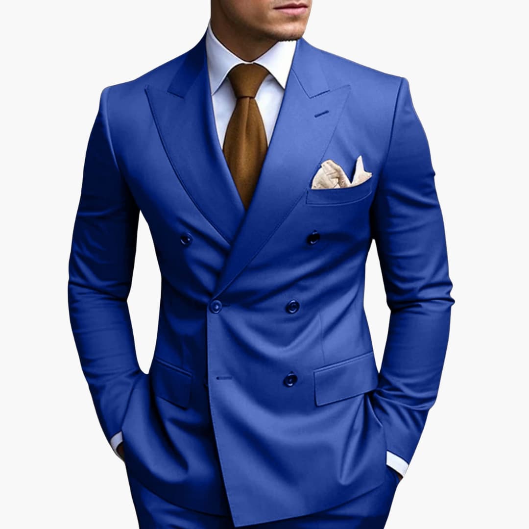Abito Elegante Uomo Doppiopetto Slim Fit