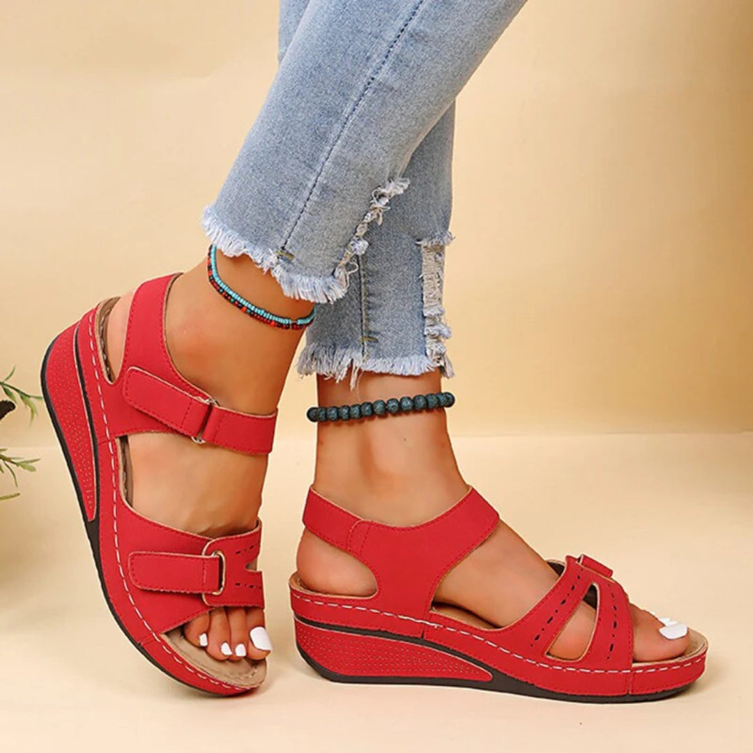 Sandali Donna con Zeppa Orthopedici e Cinturini