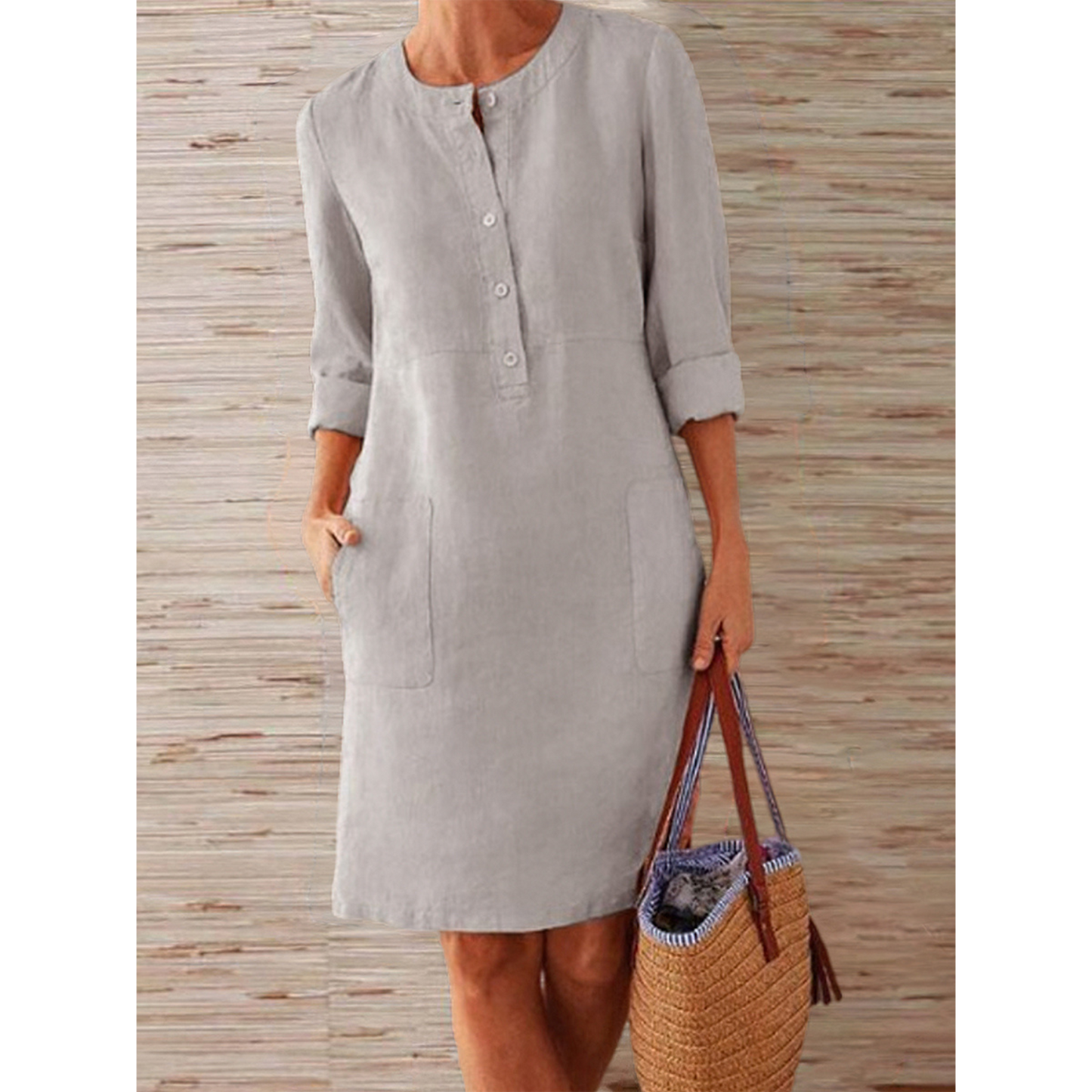 Abito Donna in Tessuto Leggero Vestibilità Classica