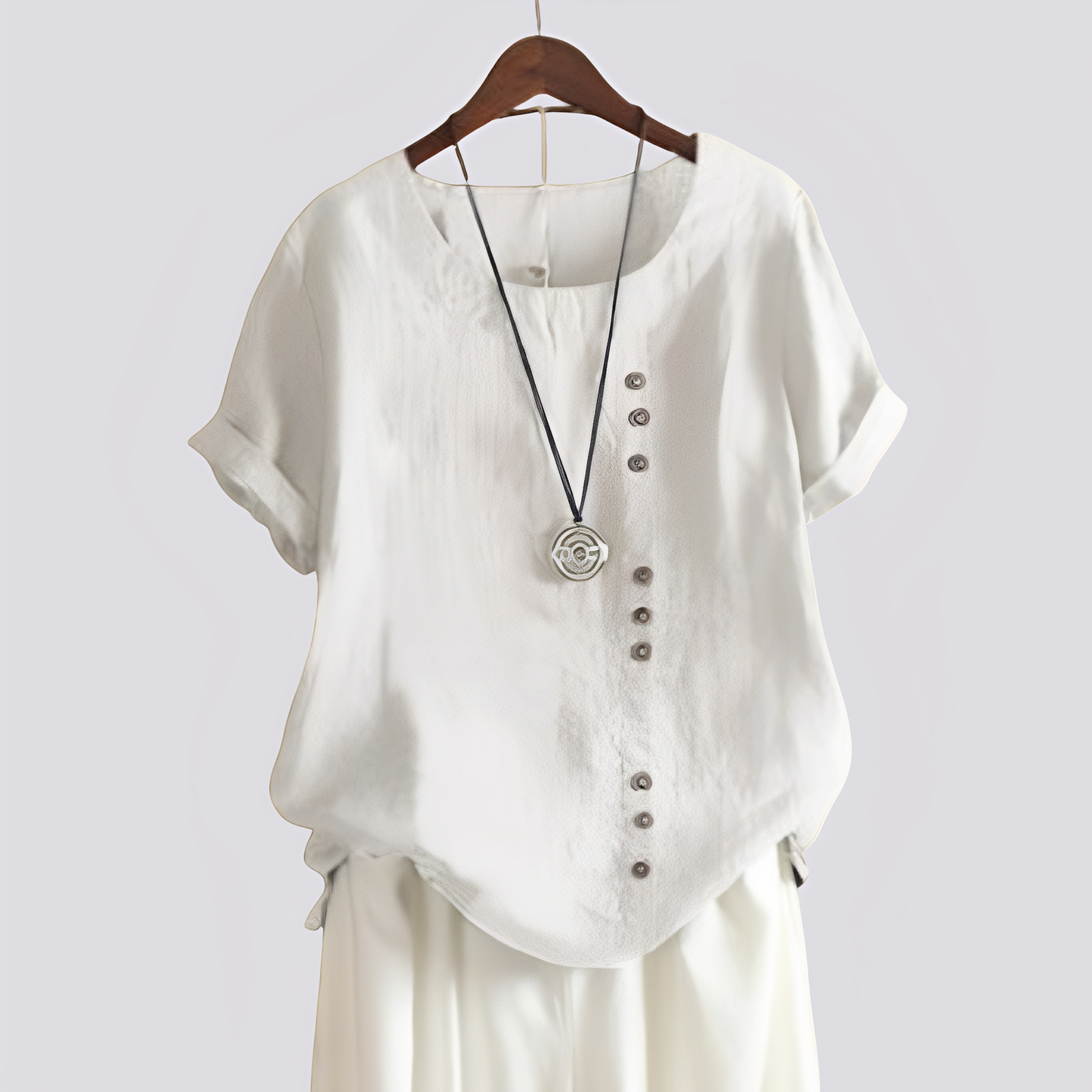 Camicia Donna Manica Corta Vestibilità Comoda