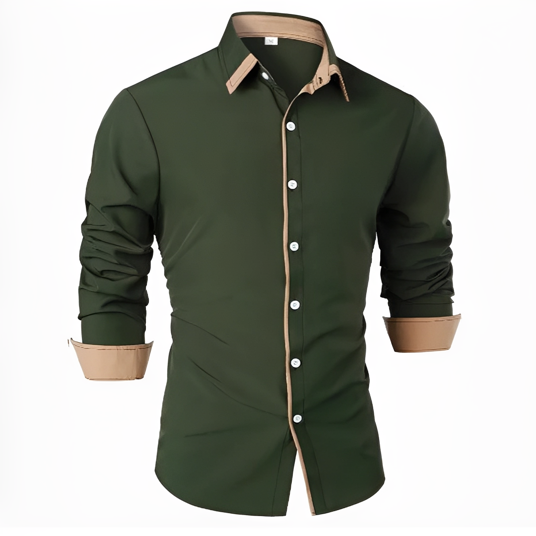 Camicia Uomo Stile Classico Vestibilità Regular