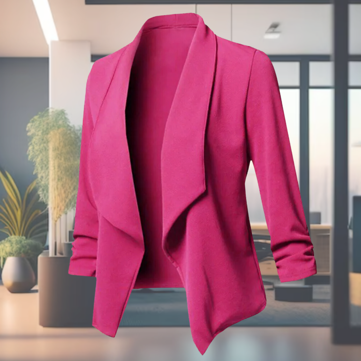 Blazer Donna Manica Lunga Leggero Elegante