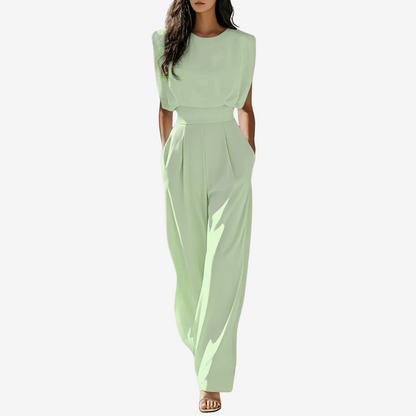 Tuta Donna Smanicata Gamba Larga