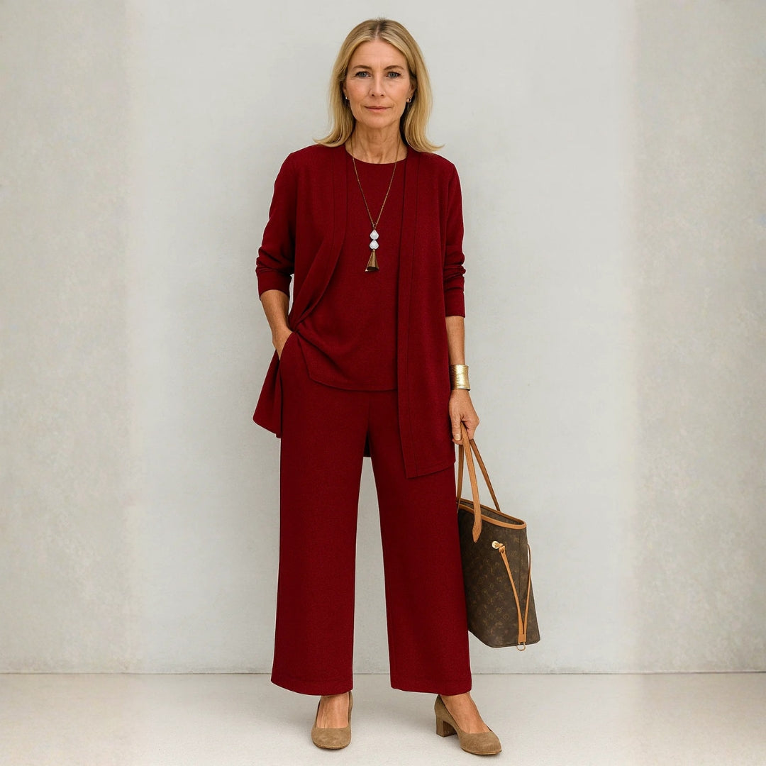 Completo Lounge Donna Tre Pezzi Stile Minimalista