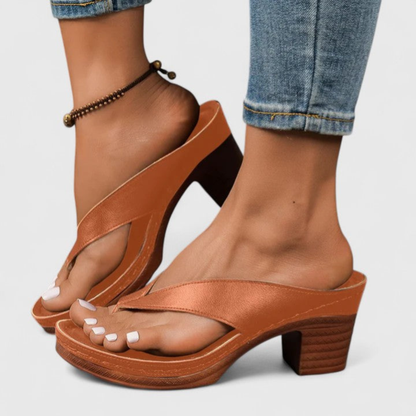 Sandali Donna Zehentrenner Tacco Chunky