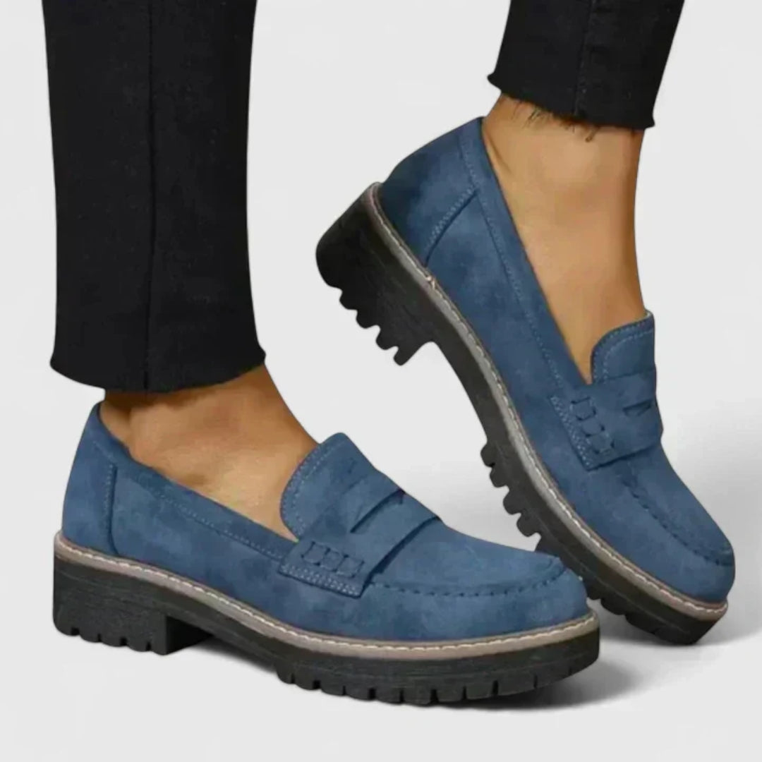 Mocassini Donna Slip-On Suola Spessa Comodi