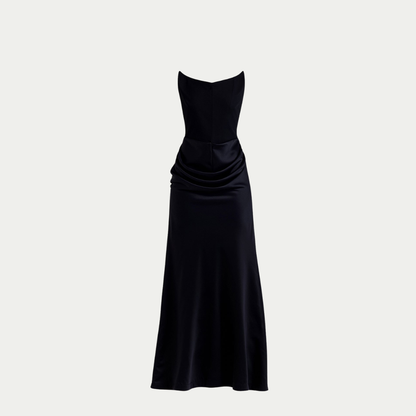 Abito Maxi Donna Cerimonia Svasato Elegante