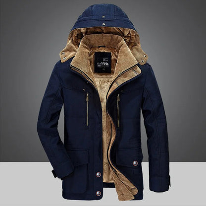 Giacca Invernale Uomo con Cappuccio Lunga