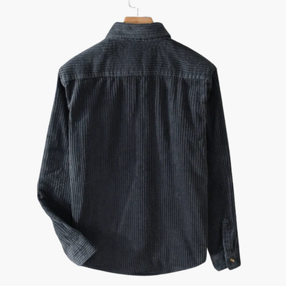 Camicia Uomo Taglie Forti Manica Lunga in Velluto