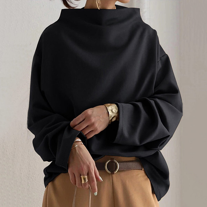 Maglione Oversize Donna Collo Alto - Brentozzi