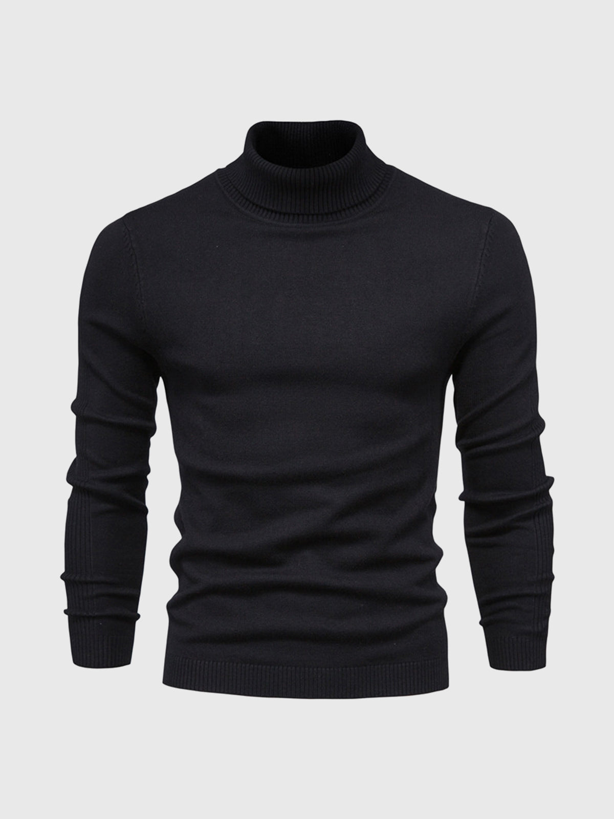 Maglione Uomo Collo Alto Morbido Vestibilità Regolare