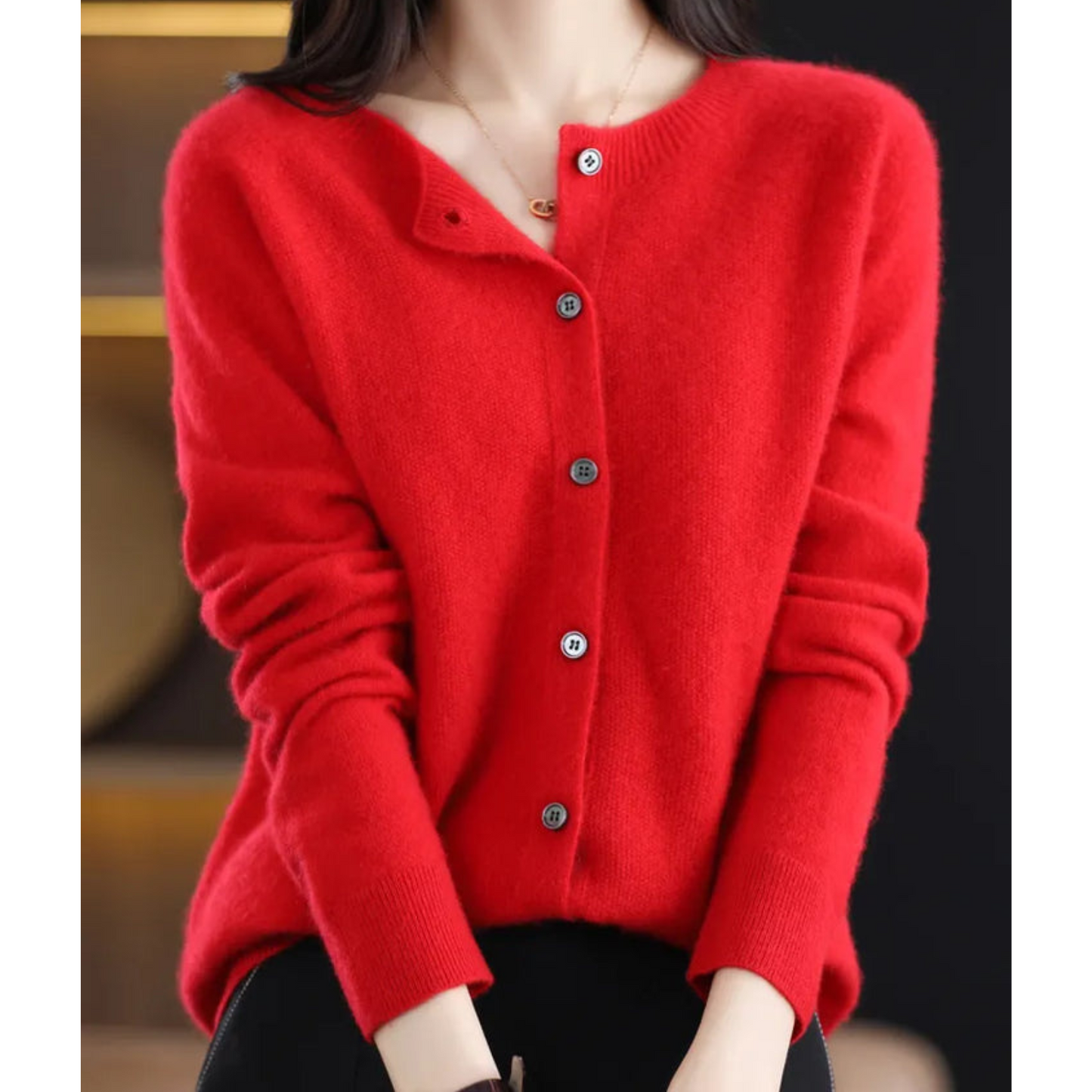 Cardigan Donna Caldo Vestibilità Comoda