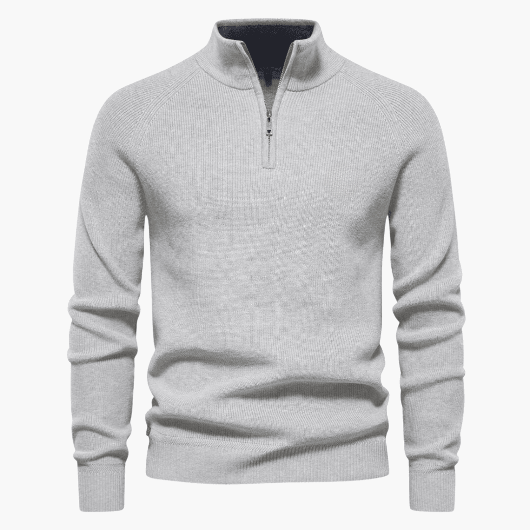 Maglione Uomo in Maglia Morbida con Zip