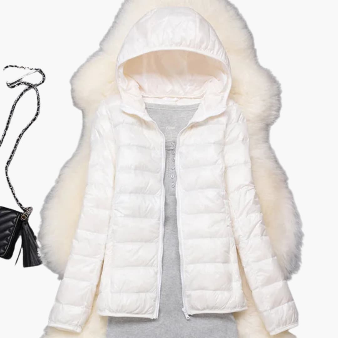 Giacca Donna Ultraleggera Imbottitura Piuma Calda