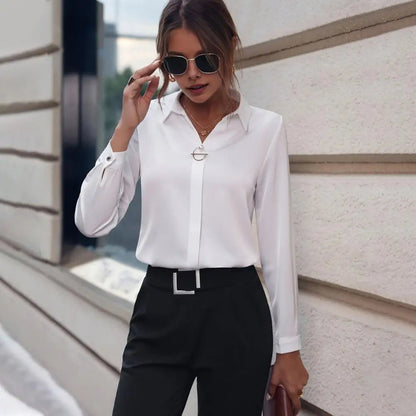 Camicia Donna Colletto Classico Manica Lunga - Brentozzi