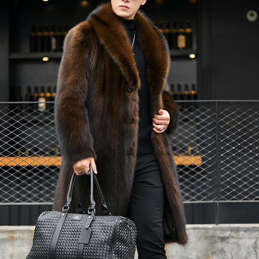 Cappotto Uomo Lungo in Pelliccia Classico - Brentozzi