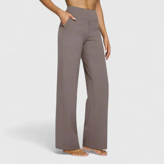 Pantaloni Yoga Donna Gamba Larga Estivi - Brentozzi