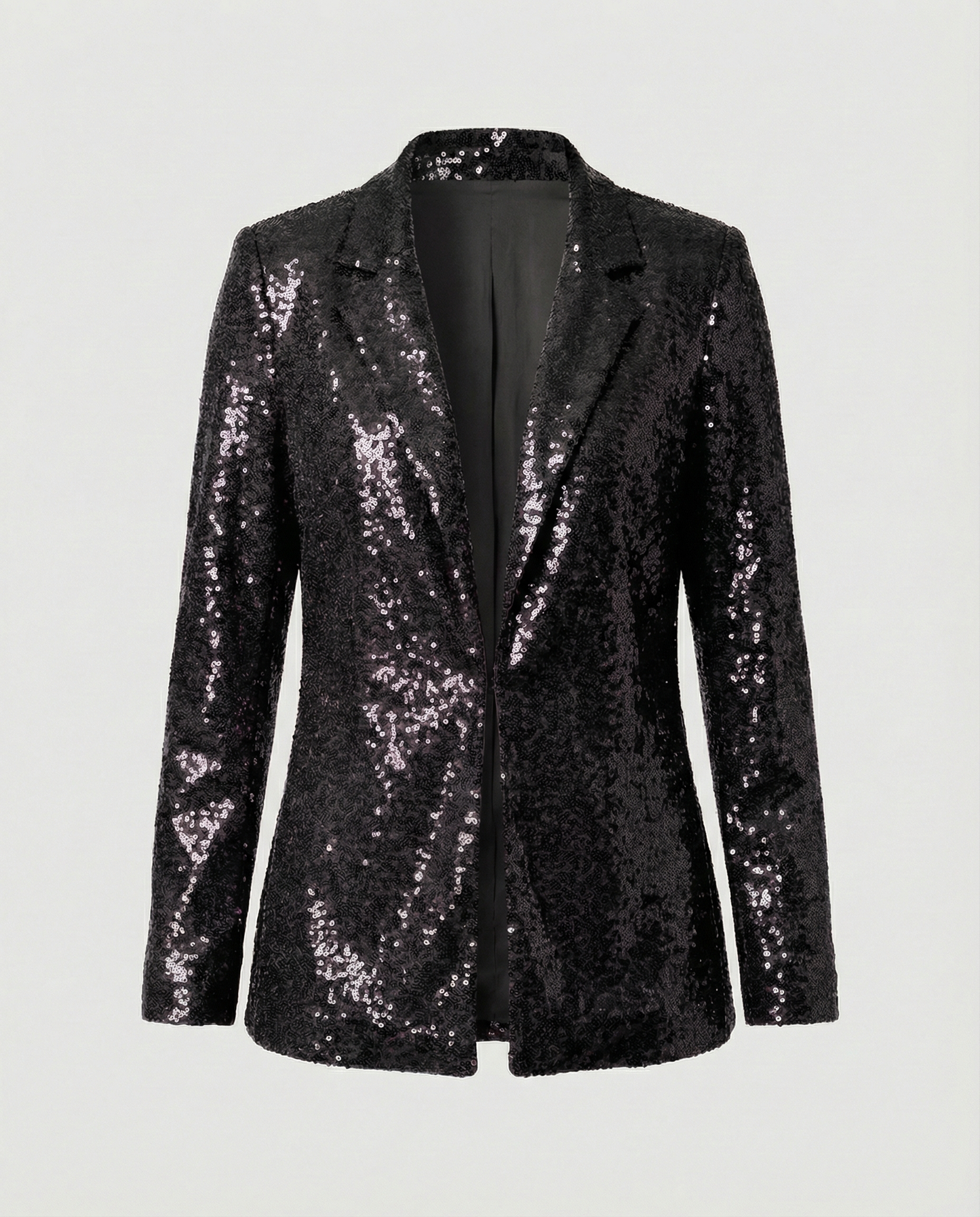 Blazer Donna con Paillettes Elegante Slim Fit