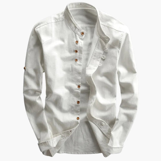 Camicia Uomo Collo Alto Manica Lunga - Brentozzi