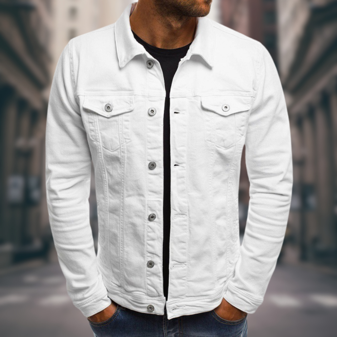 Giacca Denim Uomo Classica Regular Fit