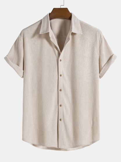 Completo Uomo Estate Camicia e Pantaloncini Leggeri